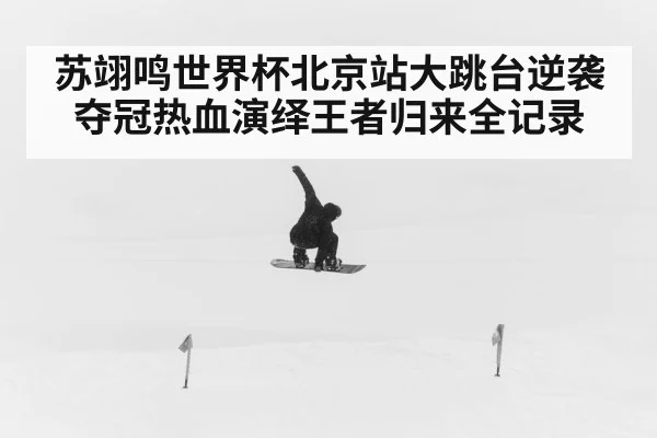 苏翊鸣世界杯北京站大跳台逆袭夺冠热血演绎王者归来全记录